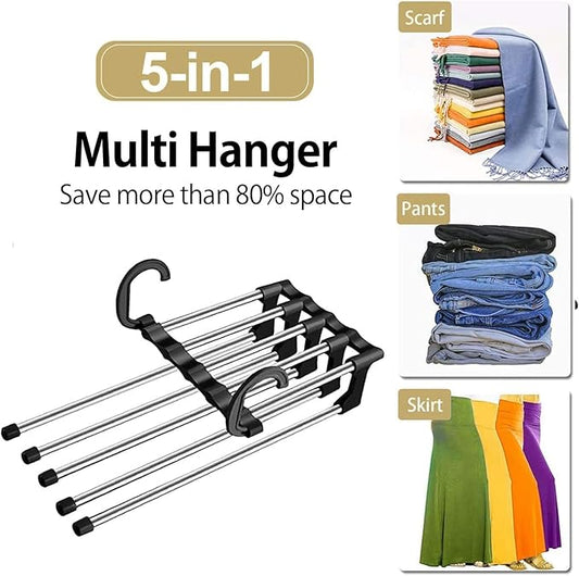 5-In-1 Cloth Steel Hanger