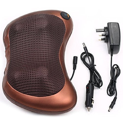 Back Massager with Heat, Back and Neck Massager with Deep Tissue Kneading Electric Neck Massage Pillow for Back Neck Shoulders Legs Foot Muscle Pain Relief for Home Car Office