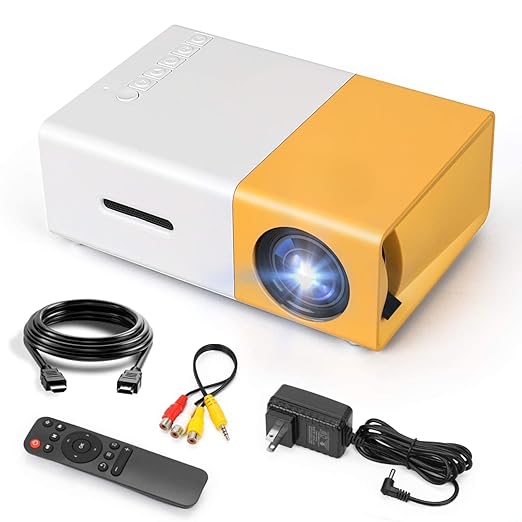 Portable Mini Home Theater LED Projector with Remote Controller, 3500 lm LED Corded Projector UC500 Support HDMI, AV, SD, USB Interfaces