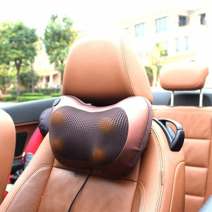 Back Massager with Heat, Back and Neck Massager with Deep Tissue Kneading Electric Neck Massage Pillow for Back Neck Shoulders Legs Foot Muscle Pain Relief for Home Car Office