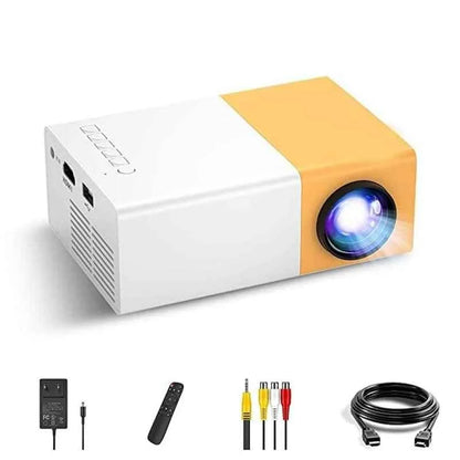 Portable Mini Home Theater LED Projector with Remote Controller, 3500 lm LED Corded Projector UC500 Support HDMI, AV, SD, USB Interfaces