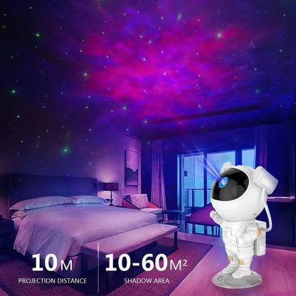 Astronaut Robot Projector Night Light 360° Adjustable Head with Timer and Remote Led Space Galaxy Star Projection Led Table Lamp for Kids Bedroom