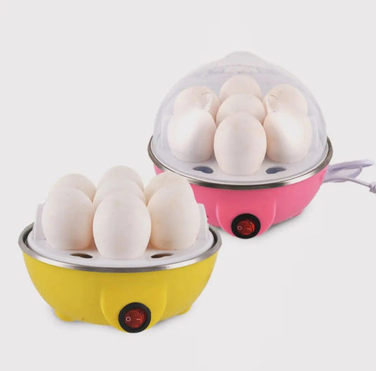 Egg Boiler Electric Automatic Off 7 Egg Poacher For Steaming, Cooking, Boiling And Frying, (220 Watts,Multicolor)